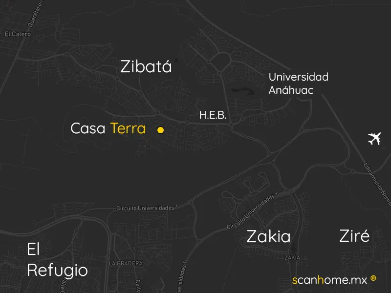 Mapa Bellmond Zibatá, cercanía a Golf, HEB y Colegios