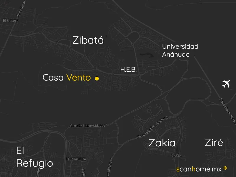Mapa Bellmond Zibatá, cercanía a HEB, colegios y Parque Jamadí