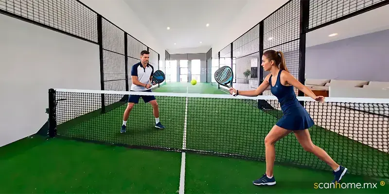 Cancha de pádel techada profesional en Los Robles III