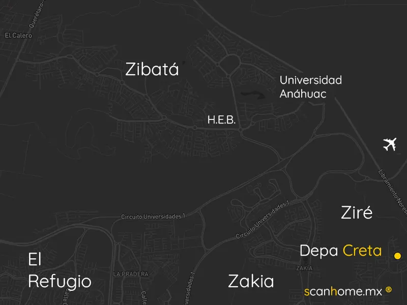 Mapa de ubicación Modelo Creta PB, Ziré El Marqués