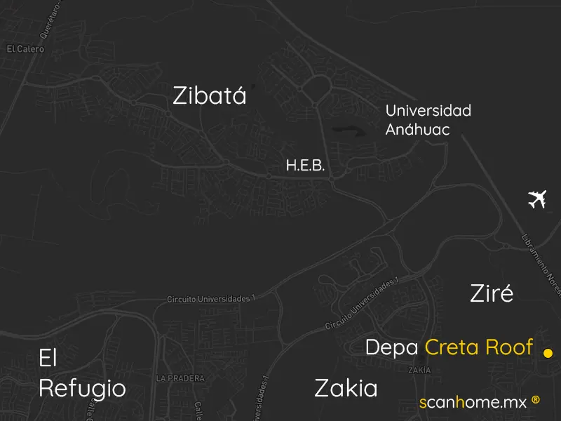 Ubicación Bonza, Ziré,Querétaro,  Depa Creta con Roof 